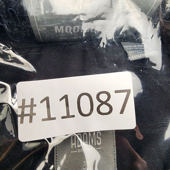 Stacy Adams Shirt Mens 19 Black Long Sleeve Modern Fit Button Up *NWT* - Picture 12 of 14